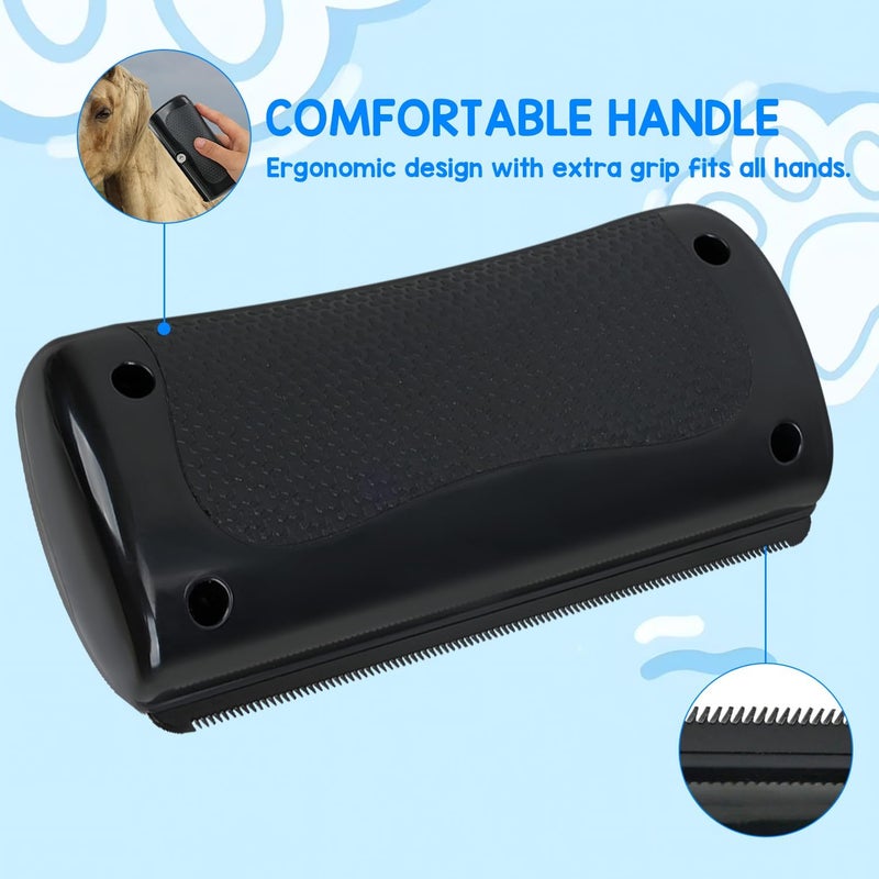docucher Deshedding Dog Brush, Dog Grooming Brush for Shedding, Pet Hair Removal Tool for Cats, Dogs, Horses, Easy Hair Removal for Pets - Image 3